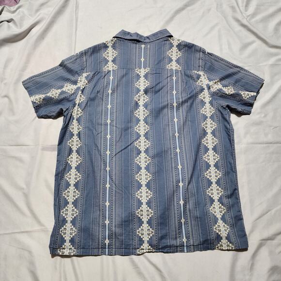 Pendleton Men's Short Sleeve Aloha Stripe Button Up Shirt Size XXL Woven Cotton - Picture 6 of 6